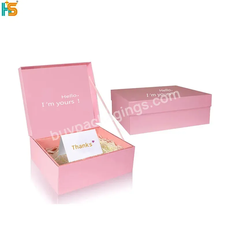 Custom Thank You Card Envelope Paper Valentine's Christmas Day Present Box Packaging Favour Wedding Gift Boxes