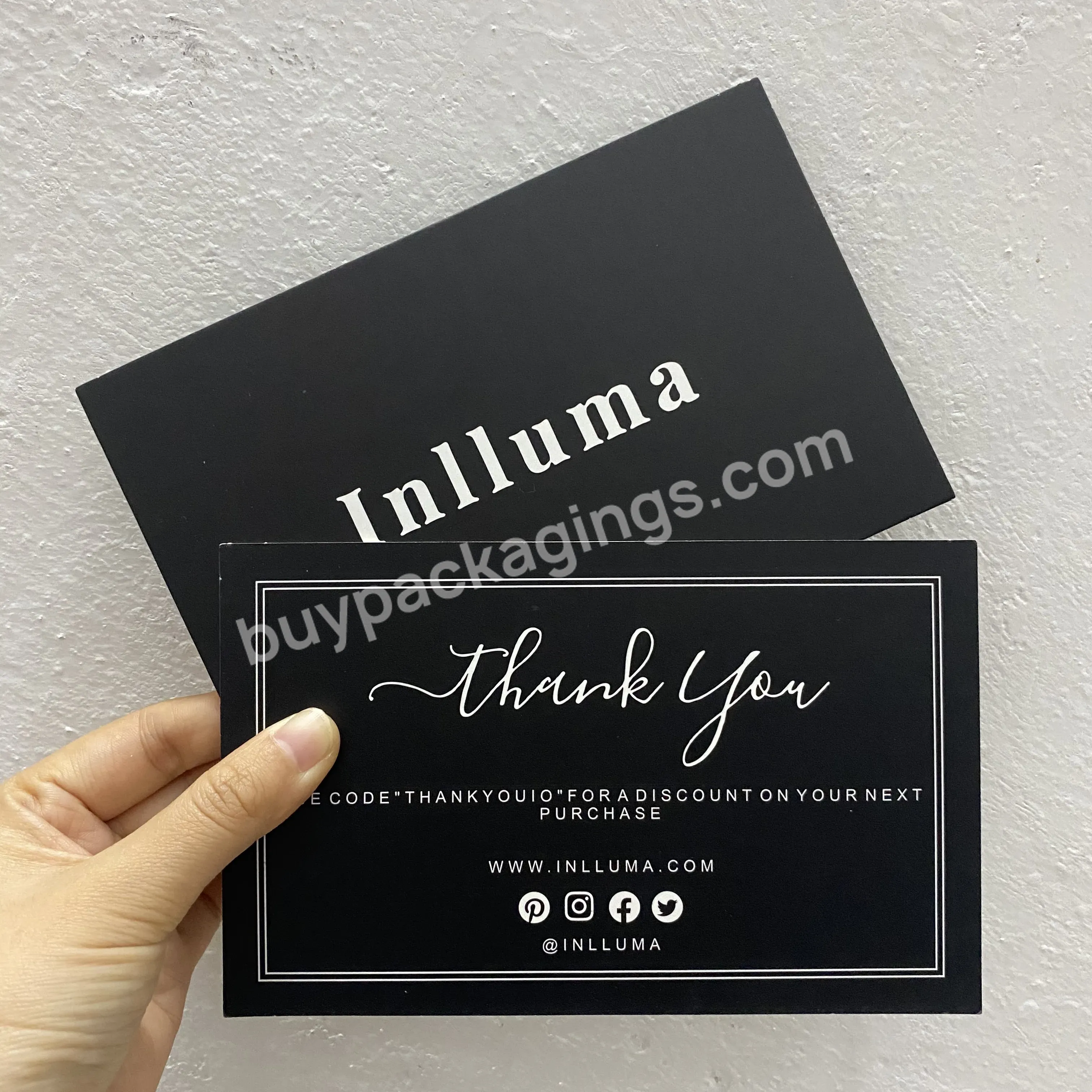 Custom Thank You Card For Buisness Thank You For Supporting My Small Business Card Thank You Business Cards