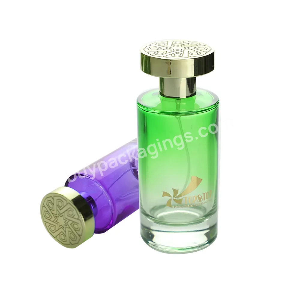 Custom Thick Green Glass Empty Perfume Bottles Design 50ml 100ml