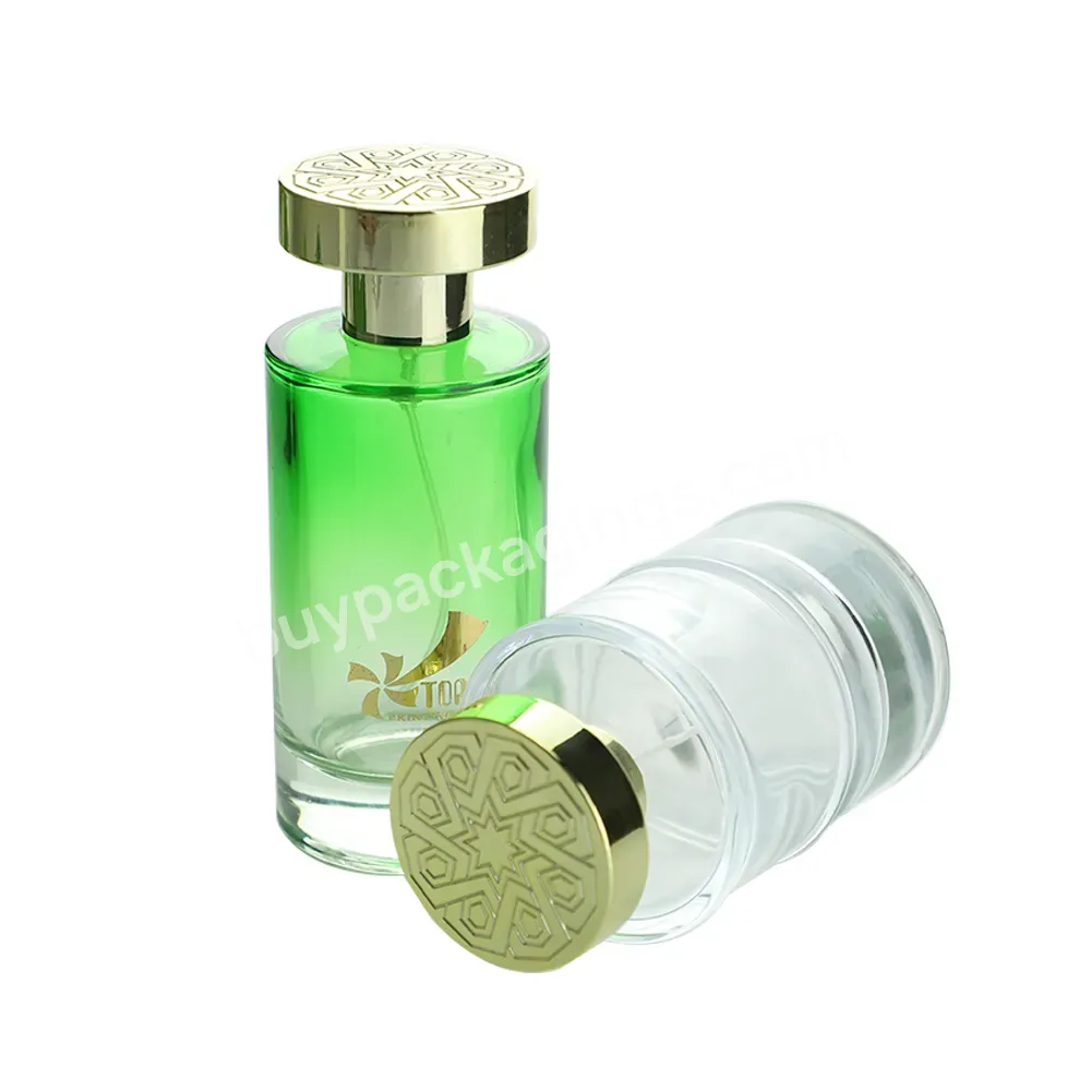 Custom Thick Green Glass Empty Perfume Bottles Design 50ml 100ml