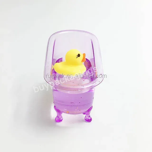 Custom Three Size Plastic Mini Bathtub Packing For Bathroom Products Plastic Gift Container