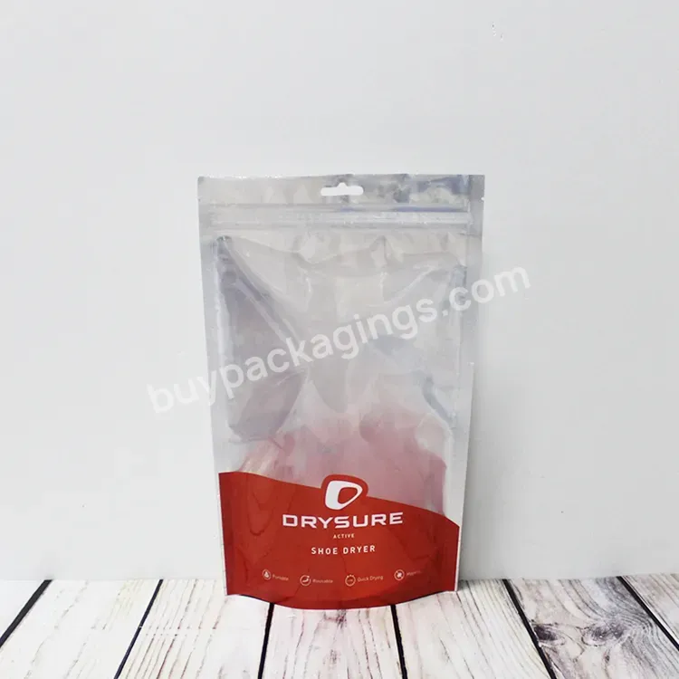 Custom Transparent Packaging Clear Small Food Stand-up With Zipper Display For Chocolates Cookies Potato Chips Plastic Bags