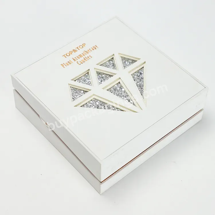 Custom Unique Design White Square Rigid Box Luxury Perfume Packaging Flip Paper Box Manufacturer