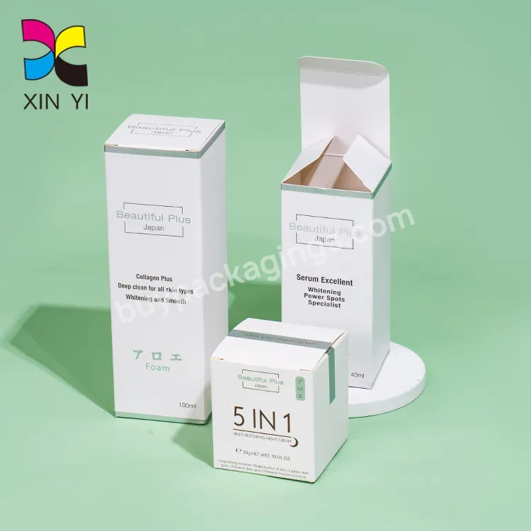 Custom Unique Nail Polish Oil Paper Box Packaging White Box Packaging