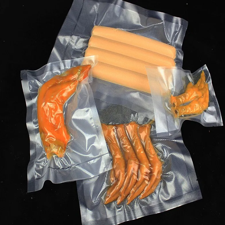 Custom Vacuum Frozen Chicken Paws Bag Plastic Frozen Food Packaging