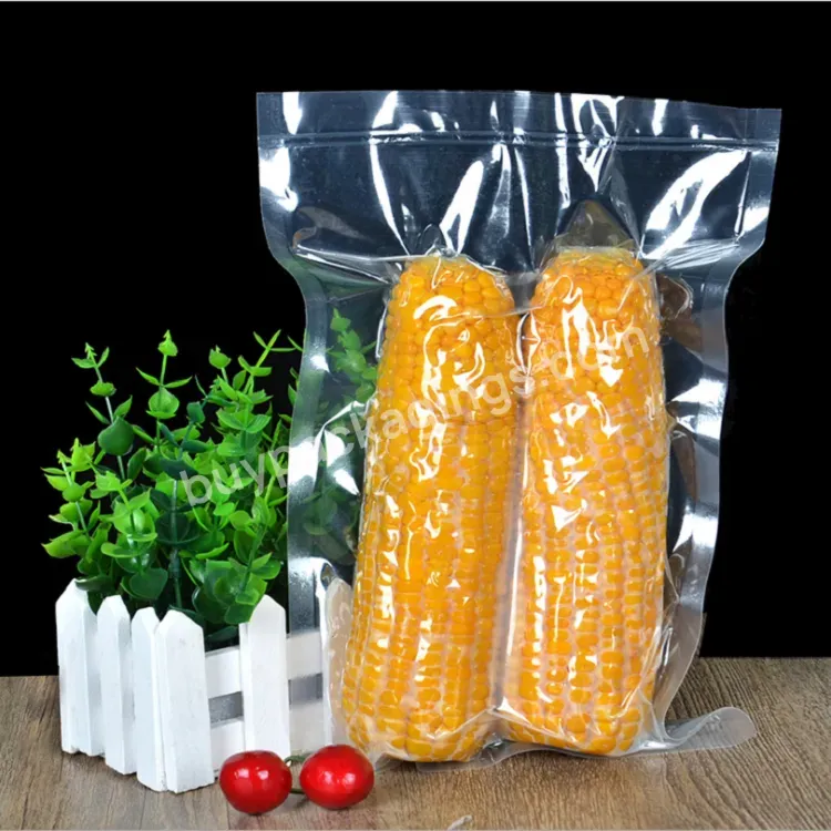 Custom Vacuum Seal Bags Rolls Logo Printing Plastic Frozen Packaging Food Saver Embossed Vacuum Sealer Bags
