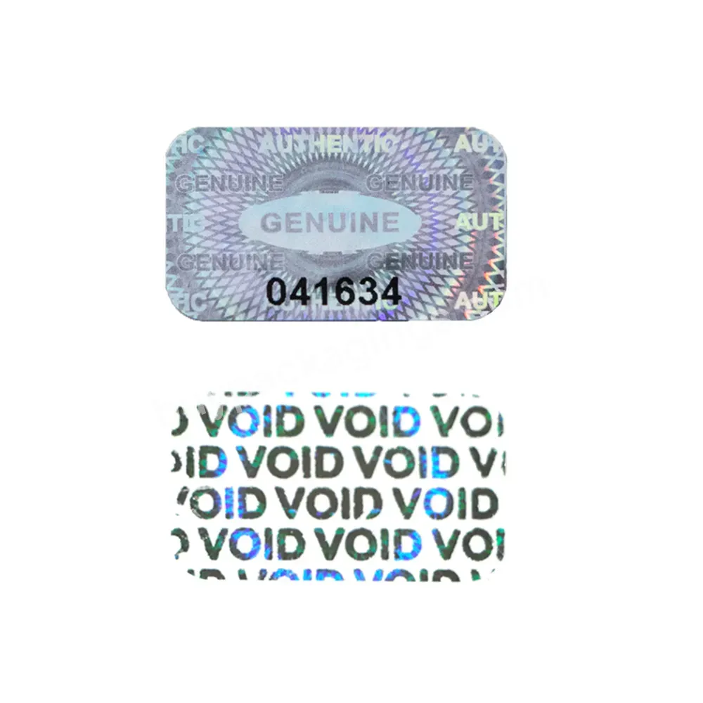 Custom Void Holographic Laser Sticker Label Remove Bar Code Tamper Proof Security Tape Warranty