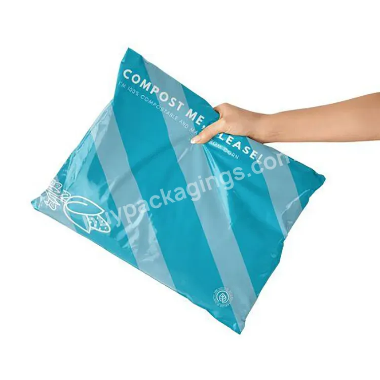 Custom Waterproof 100 Compostable Biodegradable Plastic Courier Delivery Clothing Packing Express Mailing Poly Mailer Bags