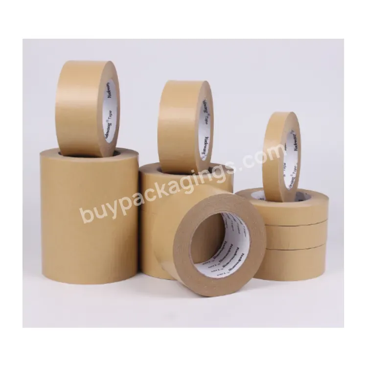 Custom Waterproof High Stick Kraft Hot Melt Self Adhesive Paper Tape