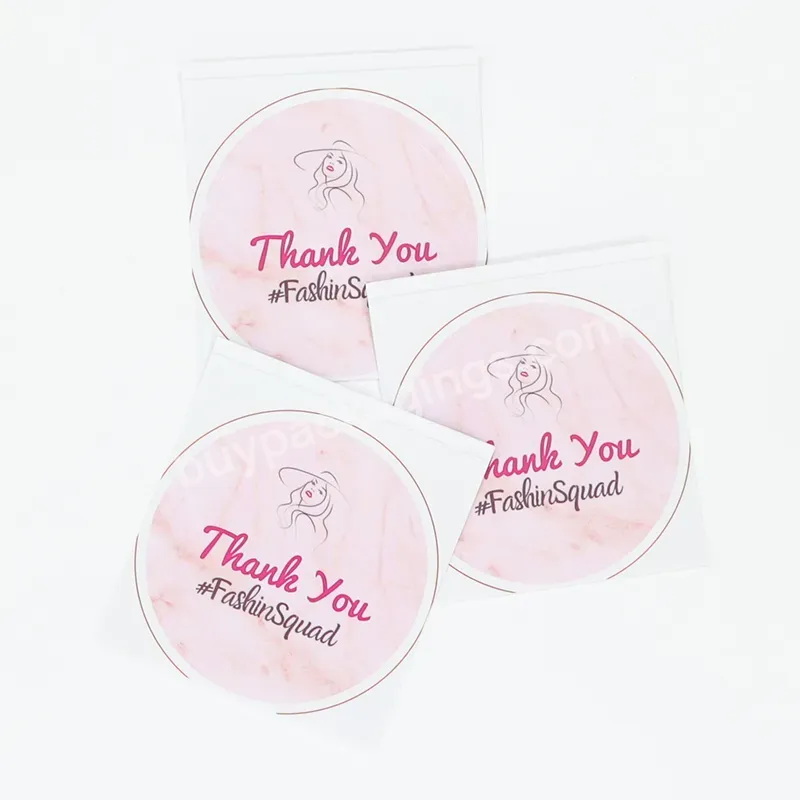 Custom Waterproof Sticker Clear Plastic Printing Label Stickers