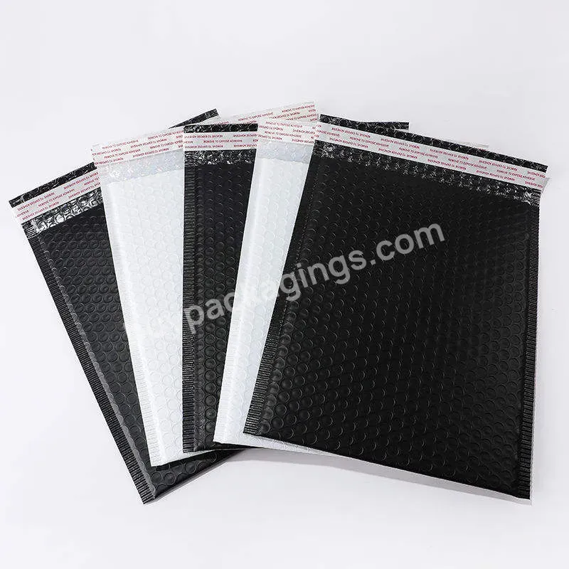 Custom White Eco-friendly Poly Shipping Bag Small Black Padded Envelope Bubble Mailers