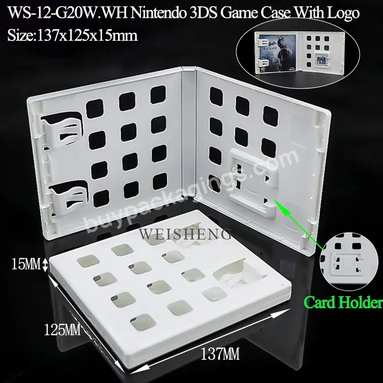 Custom White Game Accessories Vita Video Box Game Sd Card Case With Holes For Nintendo 3ds Switch Psp Ps2 Ps3 Ps5 Ps4 - Buy Case For Nintendo 3ds Switch,Vita Video Game Case,Case For Nintendo 3ds.