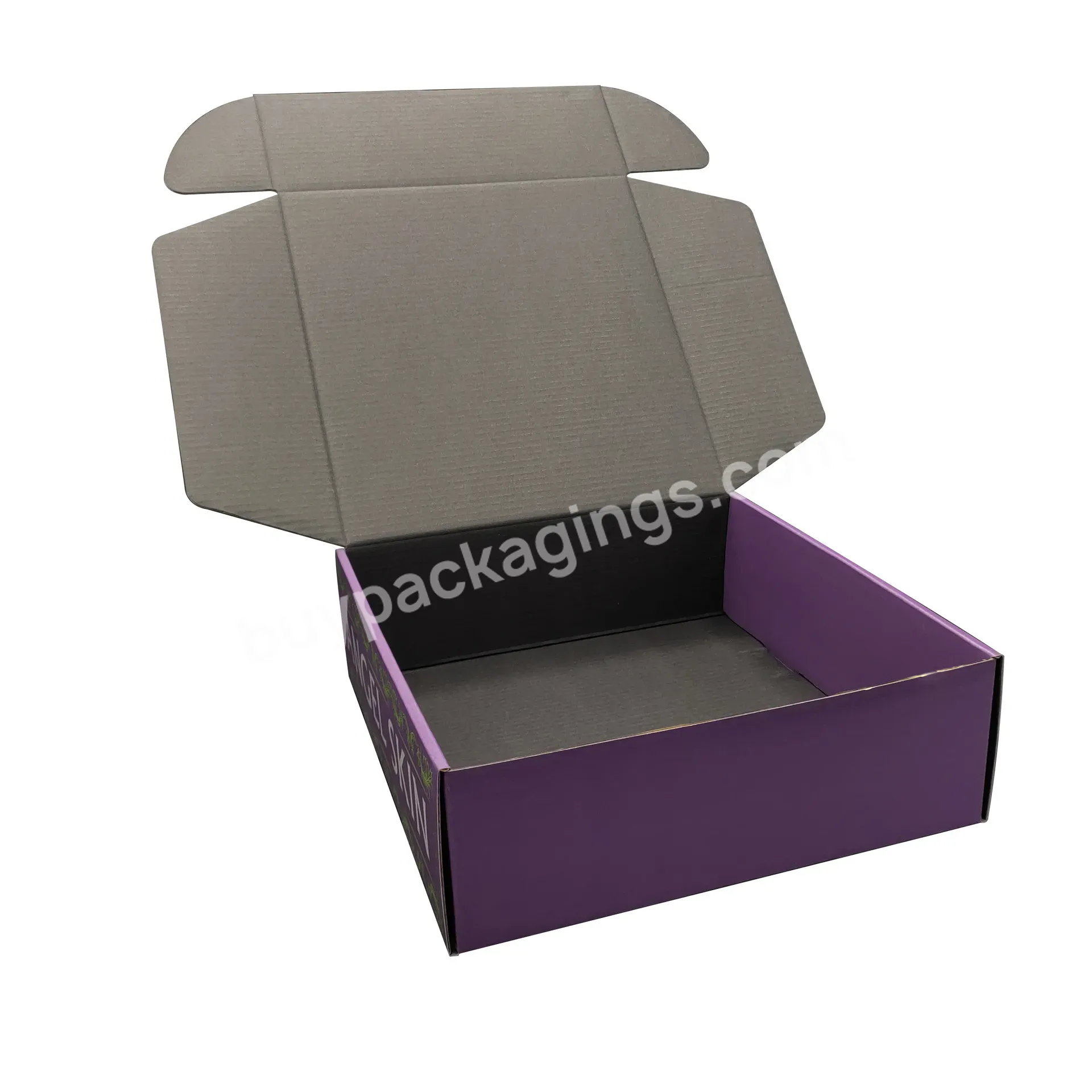 Custom White Garment Packaging Large Size Corrugated Cardboard Color Folding Box