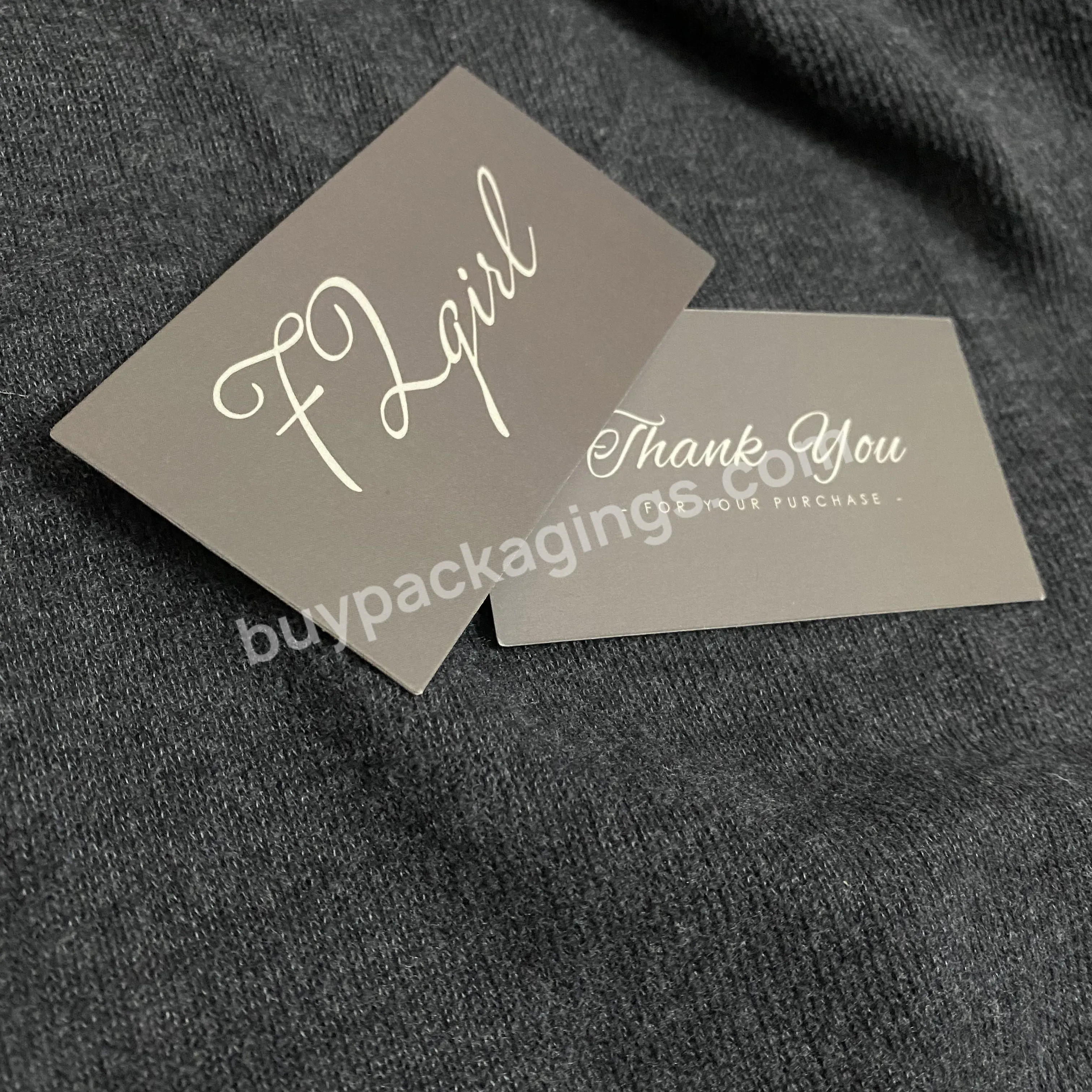 Custom White Paper Postcard Thank You Business Greeting Cards Printing Custom With Logo