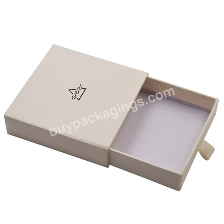 Custom White Pull Packing Unique Printed Logo Bracelet Drawer Packaging Boxes