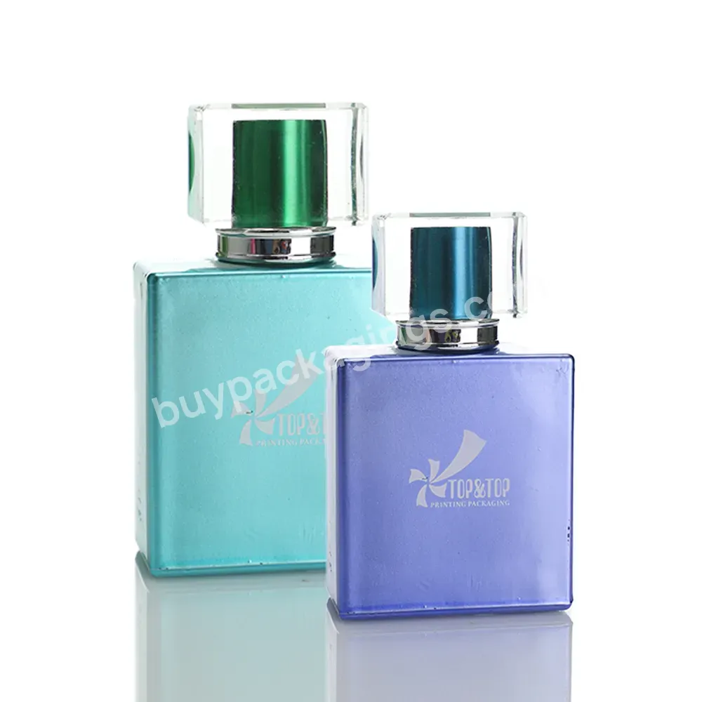 Custom Wholesale 30ml Elegant Glass Perfume Packaging Transparent Heavy Bottles For Perfume