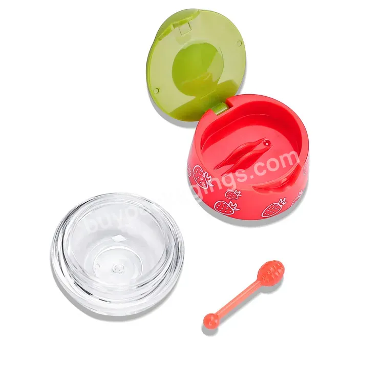 Custom Wholesale 6g Acrylic Ps Material Empty Separation Bottling Lip Film Lip Mask Jar Lip Balm Jar With Spatula