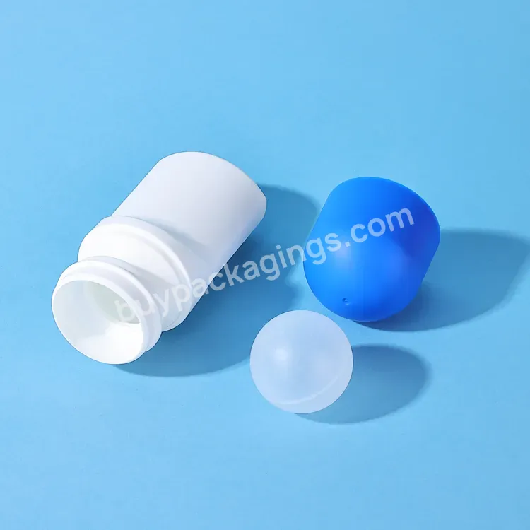 Custom Wholesale 75ml Empty Round Essential Oil Roller Ball Bottle Pp Plastic Antiperspirant Deodorant Roll On Bottle