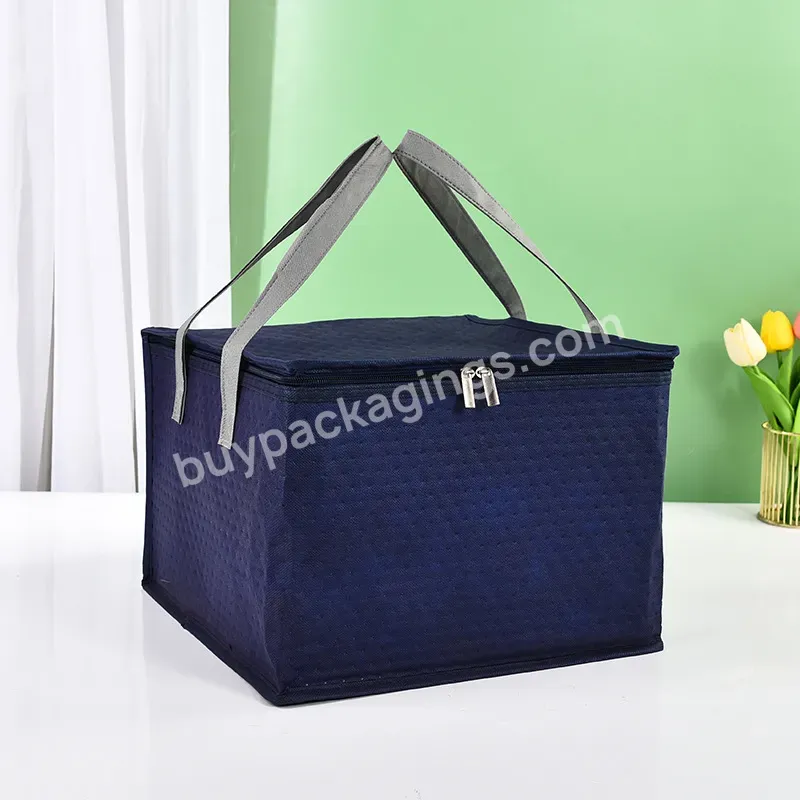 Custom Wholesale Color Cake Insulation Bag Portable Hand Sewn Eco-friendly Zipper Aluminum Foil Cooler Bag