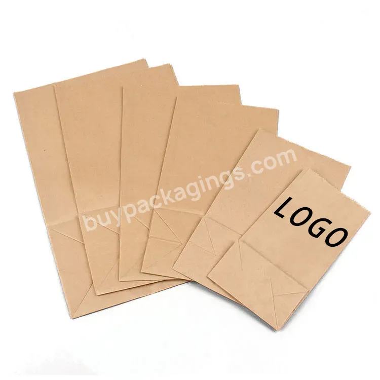 Custom Wholesale Gift Clothing Takeaway Packaging Shopping Bag Kraft Paper Bag With Your Own Logo