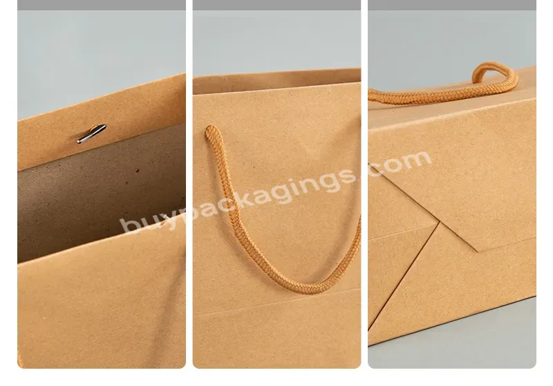 Custom Wholesale Kraft Paper Bags Food Bags For Cafe Restaurant