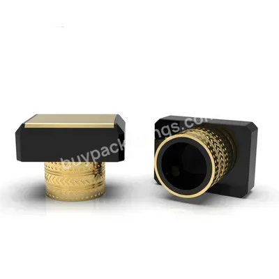 Custom Wholesale Luxury Square Perfume Bottle Cap Small Or King Size Gold Cube Perfume Cap - Buy Perfume Bottle Gold Cap,Glass Bottle Caps For Perfume,Best Selling Perfume Caps.