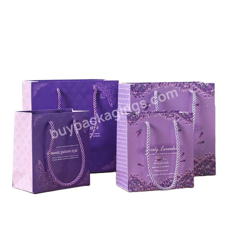 Custom Wholesale Printed Luxury Shopping Gift Paper Bag With Handle Cardboard Bag