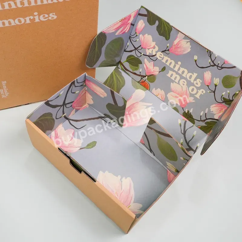 Custom Wholesale Printed Wholesale Free Sample Mailer Shipping Packing Carton Box With Handles