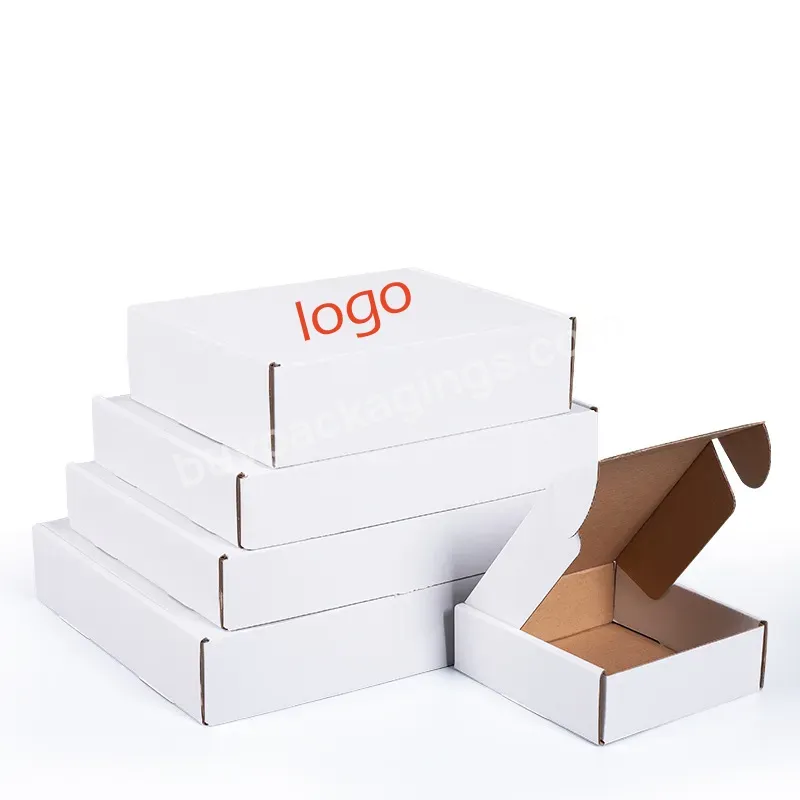 Custom Wholesale Printing Logoo Clothing Shipping Box Gift Box Flat Packed Paper Box