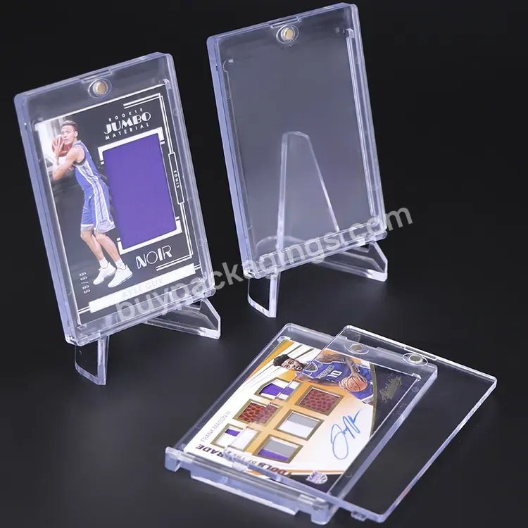 Custom Wholesale Ultrapro One Touch Trading Cards Slab Sports Trading Cards Slab 100pt 130pt Magnetic Card Slab Holder