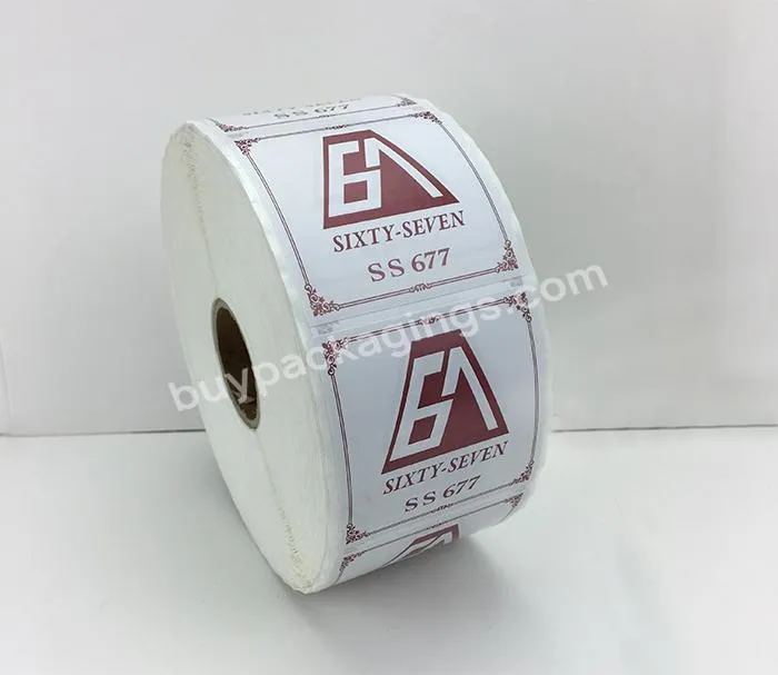 Custom Wholesale Waterproof Vinyl Self Adhesive Roll White Sticker Paper