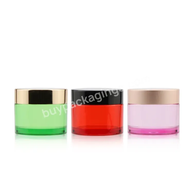 Custom Wide Mouth Leak Proof Container Cream Jar Packaging Recyclable Plastic Jars Cosmetic For Cream