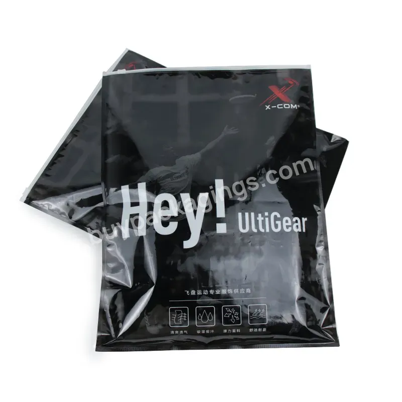 Custom Your Own Design One Side Transparent Men's Hoodies Ziplock Bags Waterproof Self-seal Clothing Packaging Bags - Buy Plastic Ziplock Bags,High Quality Black Reusable Zipper Top Plastic Bags For Sportswear Garment Packing Zipper Plastic Bags,Cust