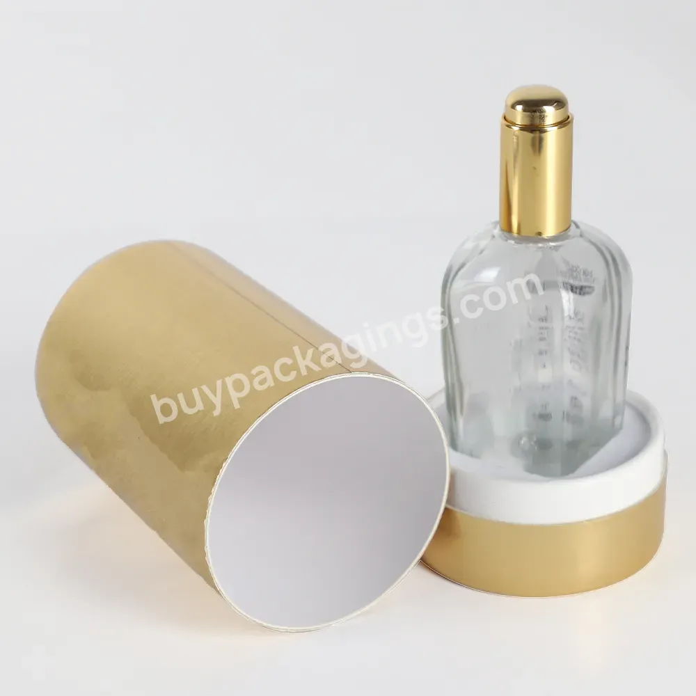 Custom Your Own Empty 6ml 10ml 30ml Roll On Bottles Push Button Dropper Essential Oil Perfume Bottle With Round Box Packaging