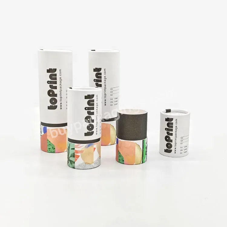 Custom Zero Waste Diffuser Box Packaging Cylinder Skincare Round Carton Round Paper Box