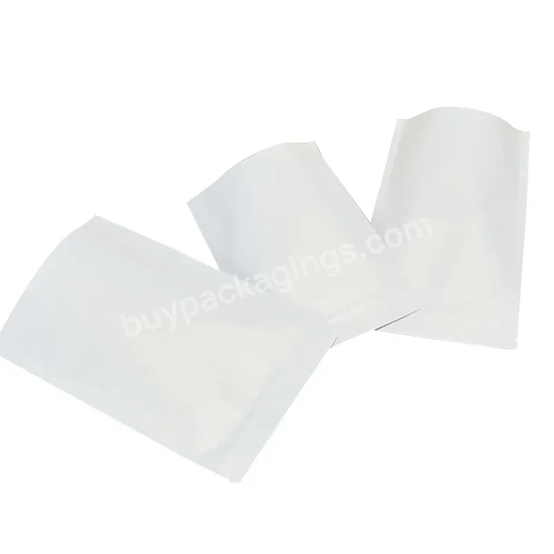 Custom Zip Bag Packaging With Logo Aluminum Foil Film White Kraft Paper Bag For Food