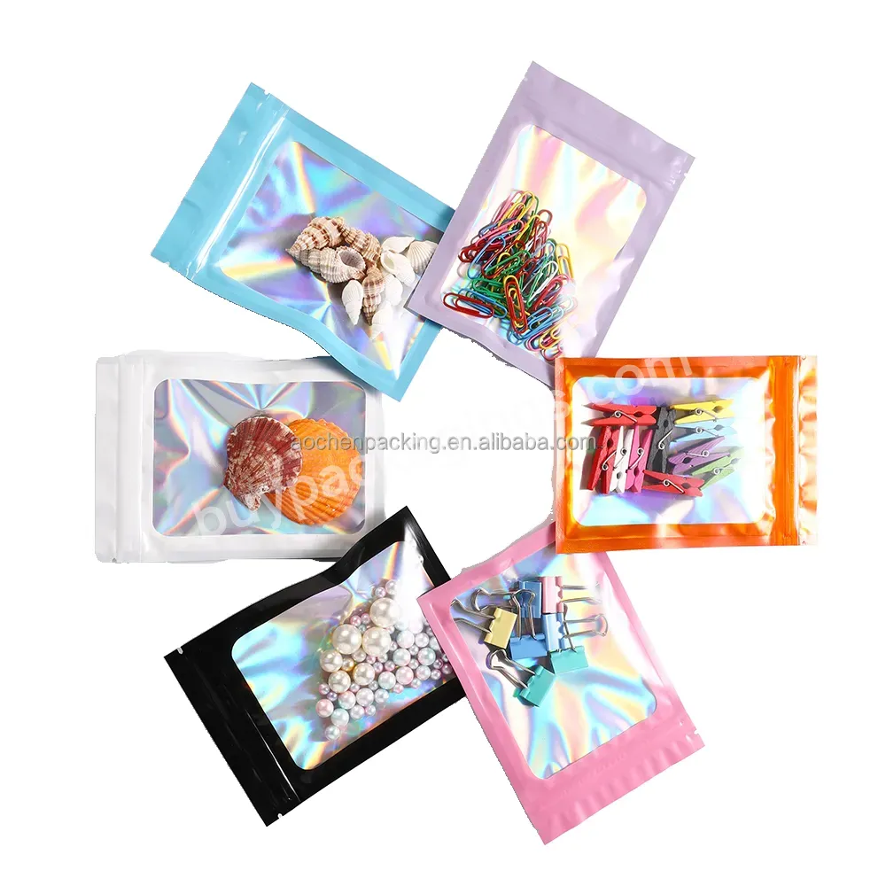 Custom Zip Lock Bag For Jewelry,Self Sealing Bags,Holographic Packaging