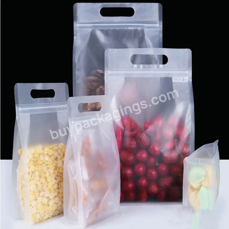 Custom Zip Lock Plastic Flat Bottom Clear Bag