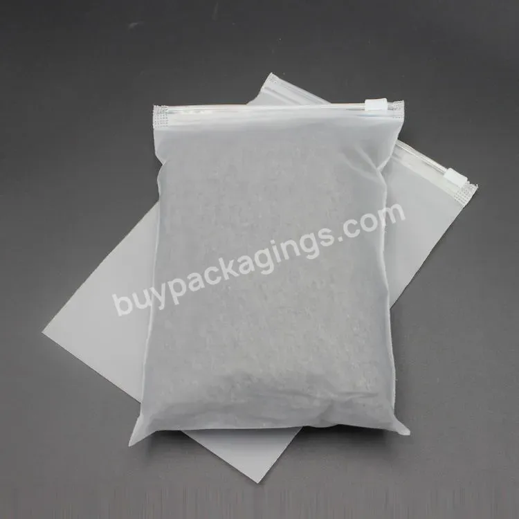 Custom Zipper Packaging Bag With Logo Pvc Zipper Plastic Bag For Clothing