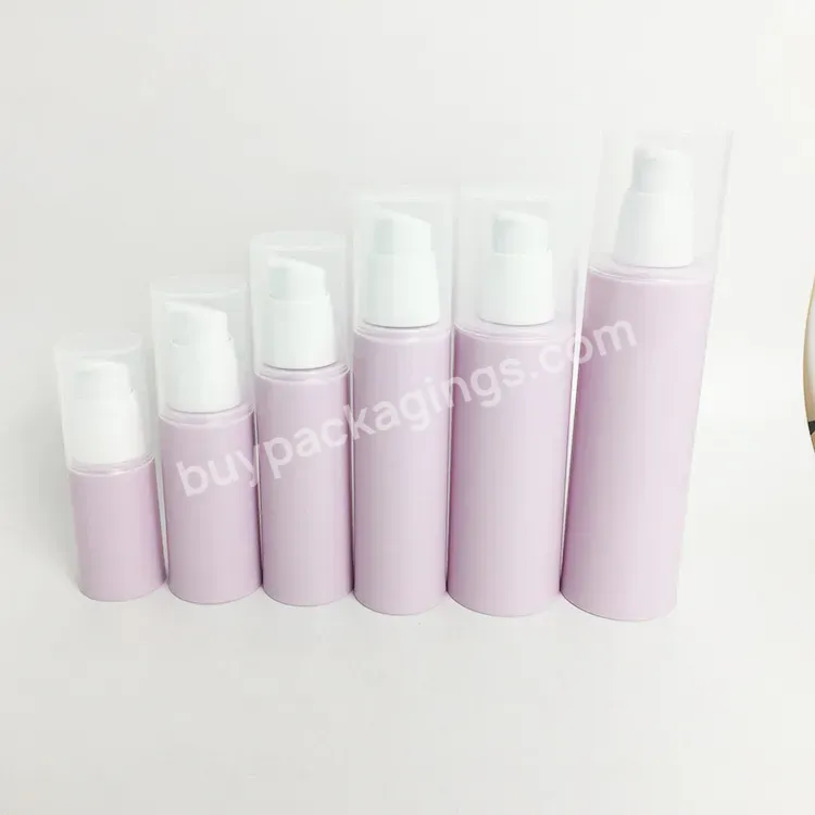 Customer Logo 30ml 50ml 80ml 100ml Plastic Pp Empty Airless Bottle With Over Cap