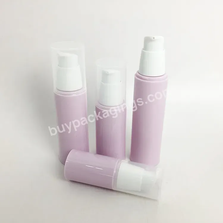 Customer Logo 30ml 50ml 80ml 100ml Plastic Pp Empty Airless Bottle With Over Cap