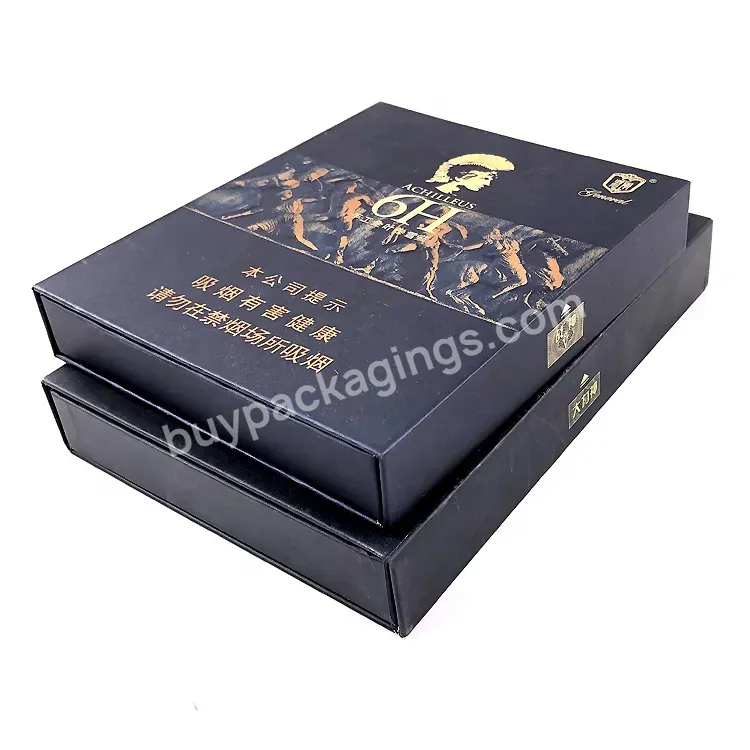 Customer's Own Brand Design Artwork Printing Rigid Paperboard Wholesale Empty Cardboard Cigar Case Boxes For Cigarettes