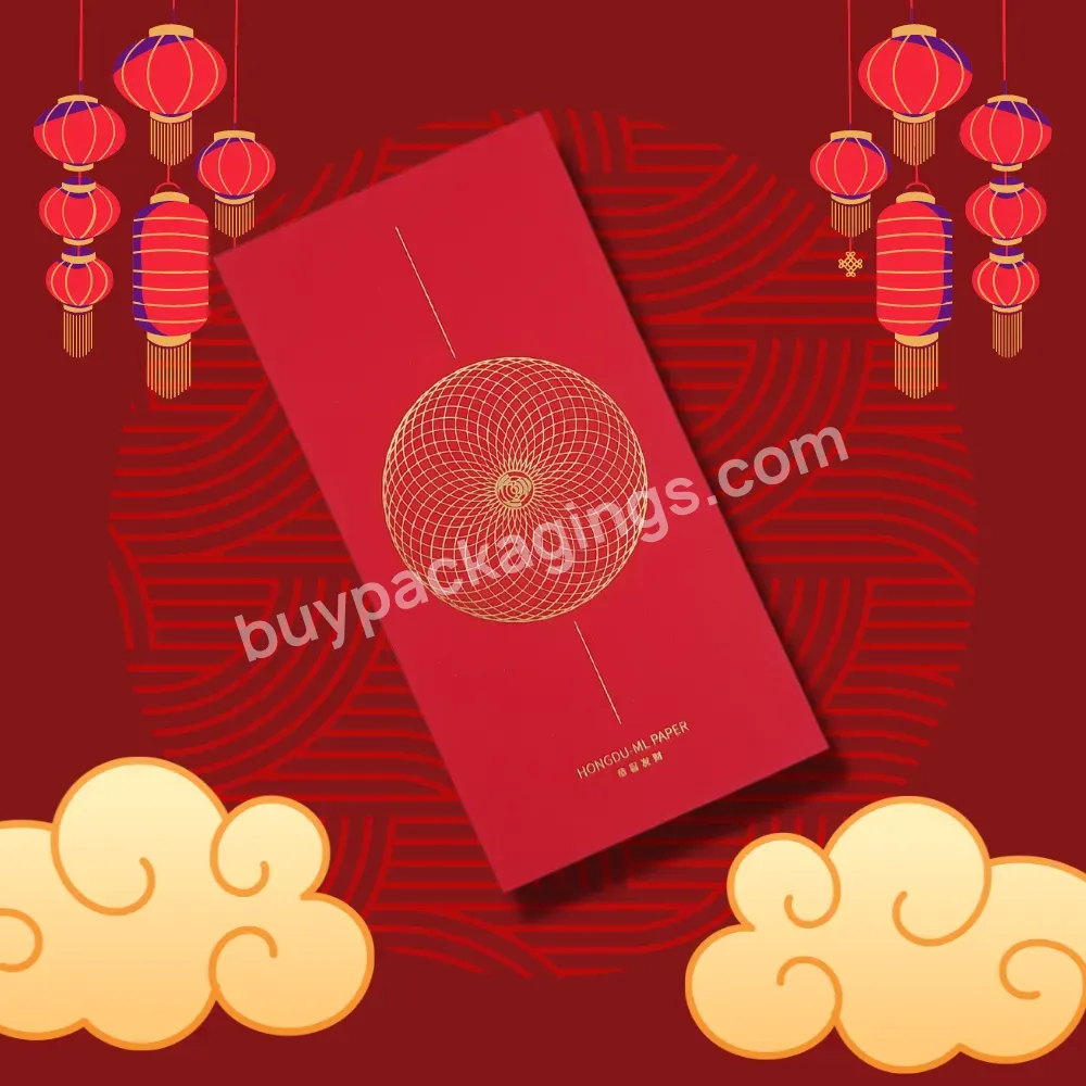 Customised 2024 Year Of Dragon Red Packet Chinese New Year Lucky Red Packet Organiser Printing Red Packet Envelope