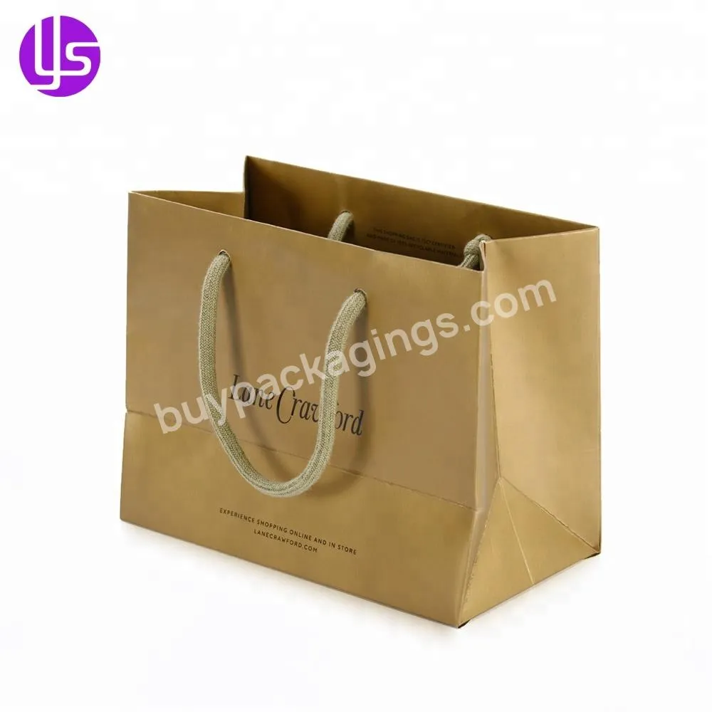 customised brown paper bags with logo