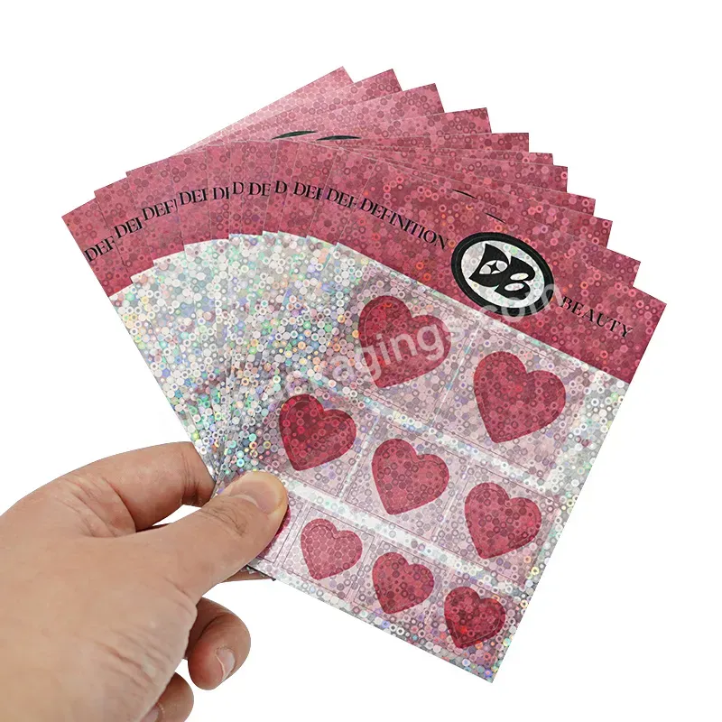 Customised Korea Sparkle Kawaii Vinyl Rainbow Film Effect Glitter Holographic Kiss Cut Sticker Sheet 100pcs