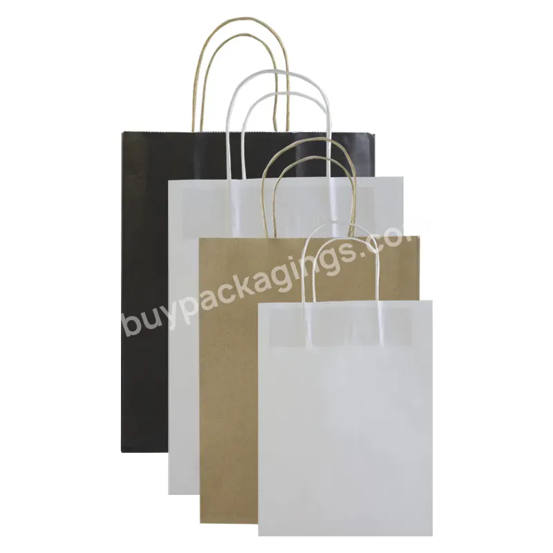 Customised Printing Design Logo Oem Big Recycled Large Retail Bolsas Papel Kraft Gift Paper Shopping Bags With Handle