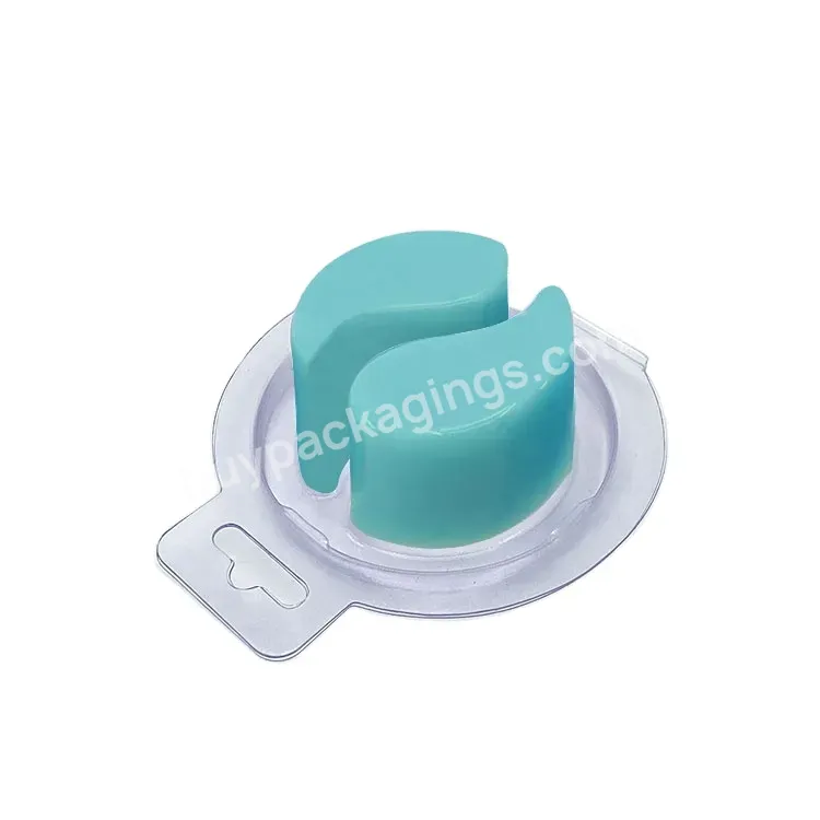 Customised Round Blister Clear Plastic Single Round Wax Melt Clamshell Packaging Wax Melts Container