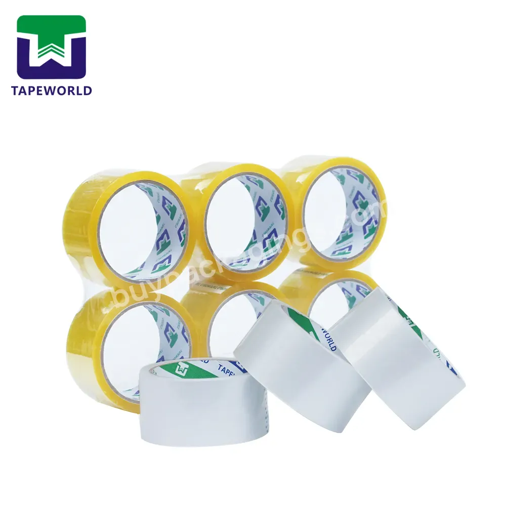 Customised Transparent Box Packing Sealing Acrylic Opp Self Adhesive Tape Clear Bopp Packaging Carton Tape