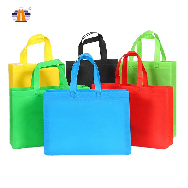 Customised Type PP Carry Bottom Gusseted Wenzhou Vest Polypropylene Lamination 80 Gsm Tote D Cut Non-Woven Nonwoven Shopping Bag