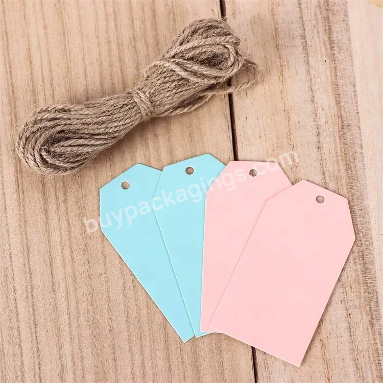 Customizable Brand Name Hang Tags Colorful Hang Tag Clothing Label Garment Price Tag Printed